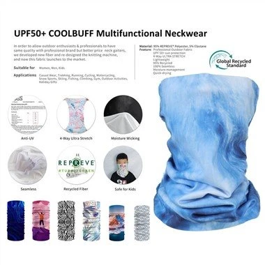 UPF50+ COOLBUFF Halstuch für Damen und Herren
