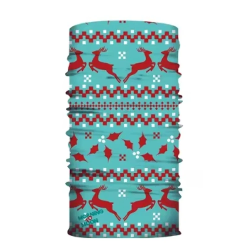 Freudiges Weihnachtsrebeer Polyester Bandana